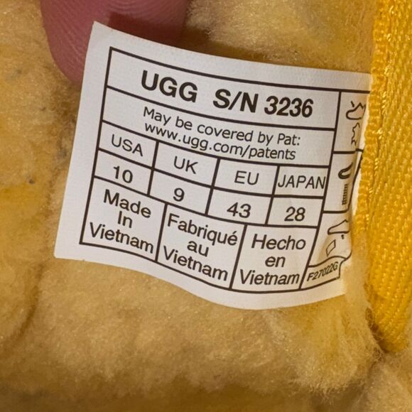 UGG Neumel Suede Chukka Ankle Boots Corn Yellow Mens Size 10 Lace Up Wool Plush main image 12